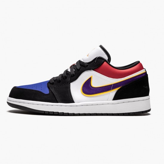 Kixify Jordan 1 Low Lakers Top 3 Black/Field Purple/White CJ9216-051