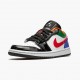 Kixify Jordan 1 Retro Low Multi Color White/White Hyper Royal CZ4776-101