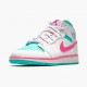 Kixify Jordan 1 Mid Digital Pink WhiteDigital Pink Aurora Gree 555112-102