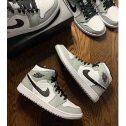 Kixify Jordan 1 Mid Light Smoke Grey Light Smoke Grey/Black/White 554724-092