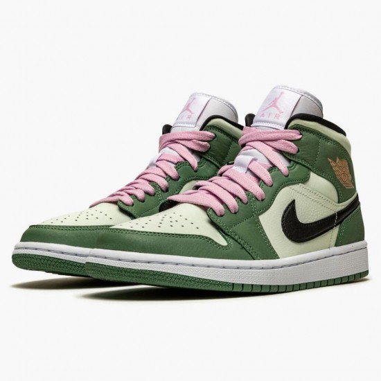 Kixify Jordan 1 Mid SE Dutch Green Dutch Green/Black/Barely Green/Arctic Pink CZ0774-300