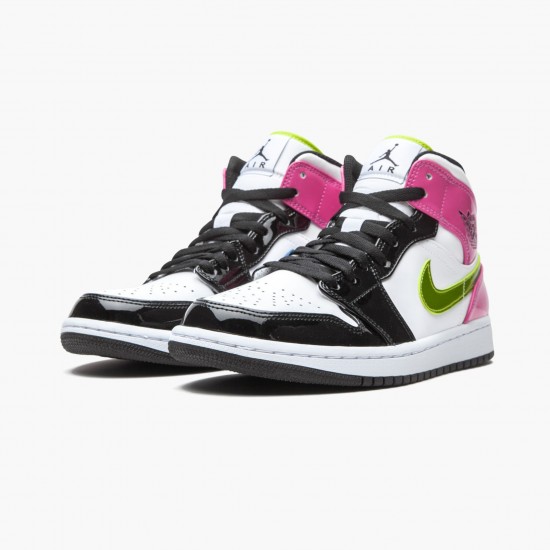 Kixify Jordan 1 Mid White Black Cyber Pink  White/Black/Cyber Pink CZ9834-100