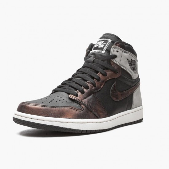 Kixify Jordan 1 Retro High Light Army Rust Shadow Patina Black/Grey Rust 555088-033