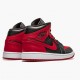 Kixify Jordan 1 Mid Banned 2020  Black/University Red/Black Whi 554724-074