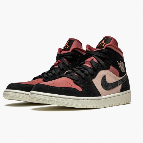 Kixify Jordan 1 Mid Canyon Rust Particle Beige/Black BQ6472-202