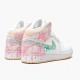 Kixify Jordan 1 Mid SE GS Ice Cream White/Arctic Punch/Pale Vanilla/Green Glow DD1666-100