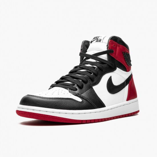 Kixify Jordan 1 High OG Satin Black Toe Black/Black White/Varsity Red CD0461-016