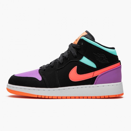 Kixify Jordan 1 Mid Candy Black/Total Orange 554725-083