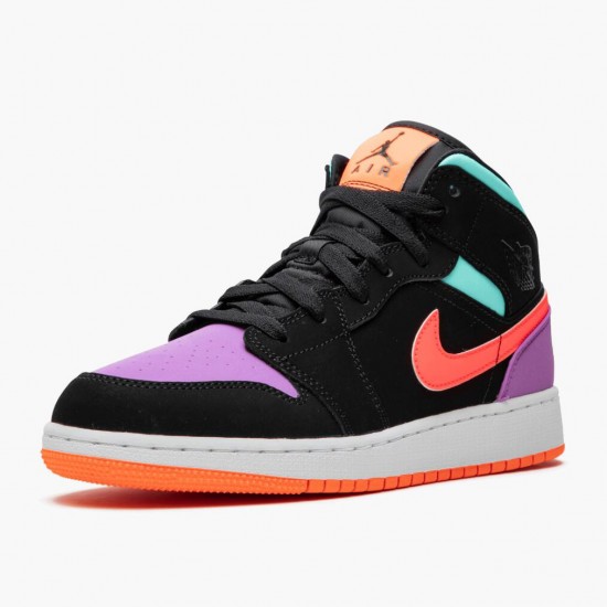 Kixify Jordan 1 Mid Candy Black/Total Orange 554725-083