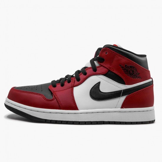 Kixify Jordan 1 Mid Chicago Black Toe Black/Gym Red/White 554724-069