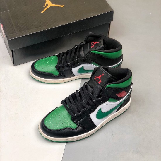 Kixify Jordan 1 Mid Pine Green Black/Gym Red/White/Pine Green  554724-067