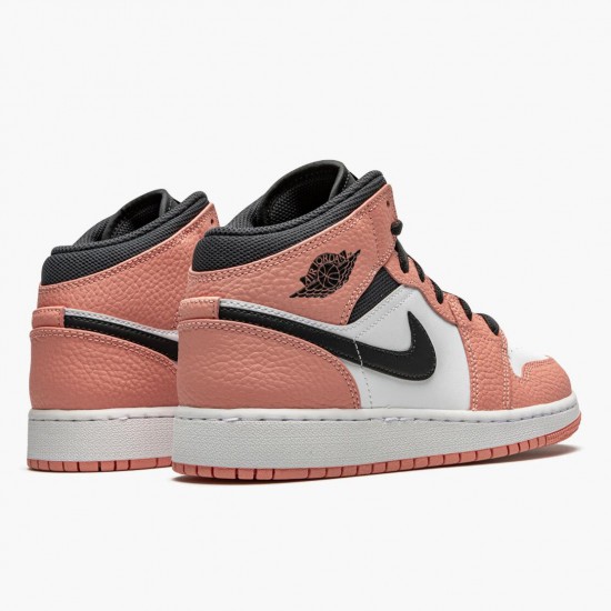 Kixify Jordan 1 Mid Pink Quartz Pink Quartz/DK Smoke Grey  555112-603