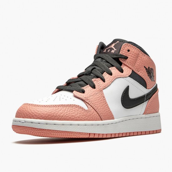 Kixify Jordan 1 Mid Pink Quartz Pink Quartz/DK Smoke Grey  555112-603