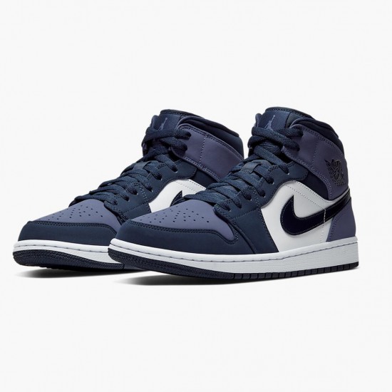 Kixify Jordan 1 Mid Sanded Purple Obsidian/Sanded Purple/White  554724-445