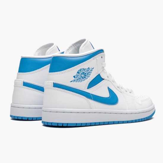 Kixify Jordan 1 Mid UNC University Blue/White  BQ6472-114