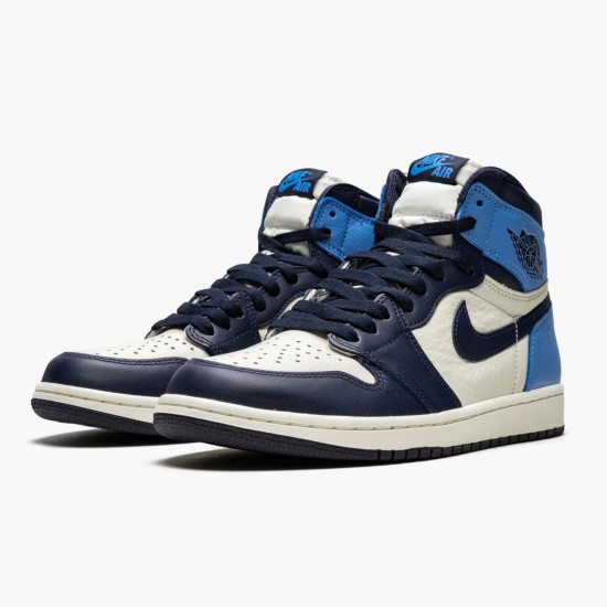 Kixify Jordan 1 Retro High OG Obsidian University Blue Sail/Obsidian/University Blue 555088-140