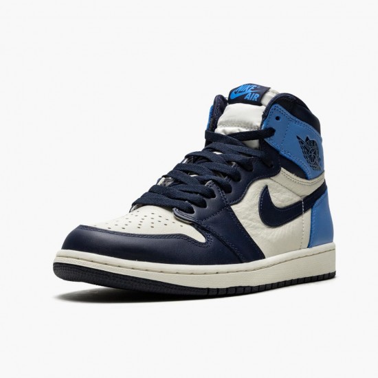 Kixify Jordan 1 Retro High OG Obsidian University Blue Sail/Obsidian/University Blue 555088-140