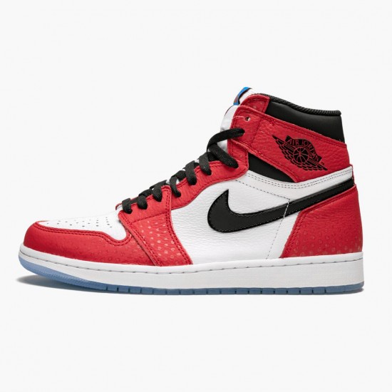 Kixify Jordan 1 Retro High Spider Man Origin Story Gym Red/Black White/Photo Blue 555088-602