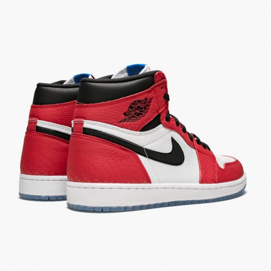 Kixify Jordan 1 Retro High Spider Man Origin Story Gym Red/Black White/Photo Blue 555088-602