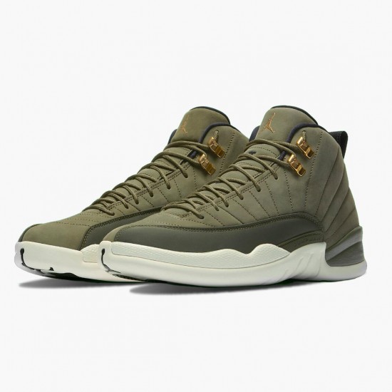 Kixify Jordan 12 Retro Chris Paul Class of 2003 Olive Canvas/Black-Sail 130690-301