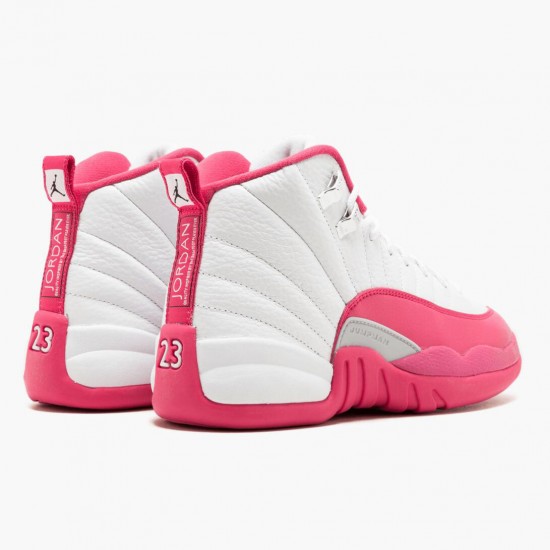 Kixify Jordan 12 Retro Dynamic Pink White/Vivid Pink/Mtllc Silver 510815-109