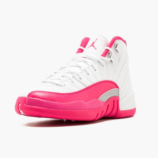 Kixify Jordan 12 Retro Dynamic Pink White/Vivid Pink/Mtllc Silver 510815-109