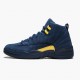 Kixify Jordan 12 Retro Michigan College Navy/Amarillo BQ3180-407