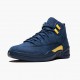 Kixify Jordan 12 Retro Michigan College Navy/Amarillo BQ3180-407