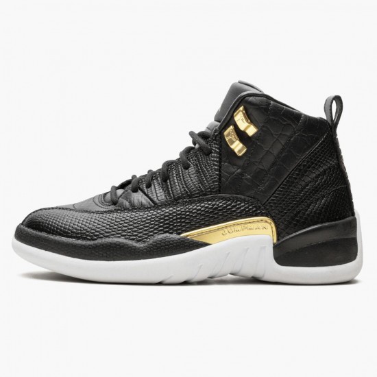 Kixify Jordan 12 Retro Reptile Black/Metallic Gold/White AO6068-007