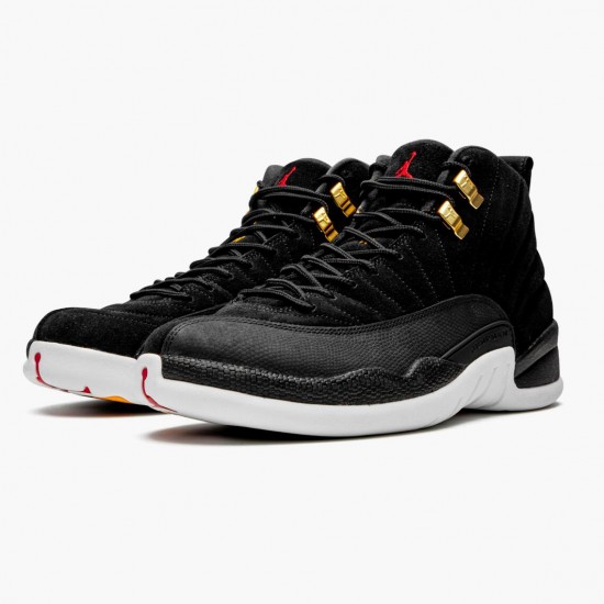 Kixify Jordan 12 Retro Reverse Taxi   Black/Gold White 130690-017