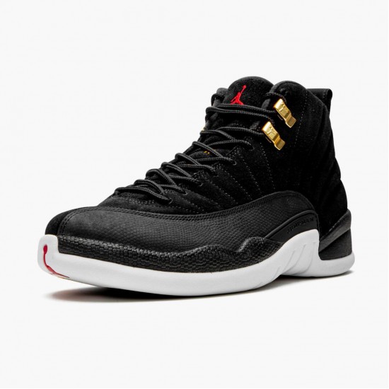 Kixify Jordan 12 Retro Reverse Taxi   Black/Gold White 130690-017