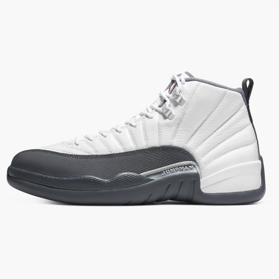 Kixify Jordan 12 Retro White Dark Grey   White/Dark Grey/Gym Red 130690-160