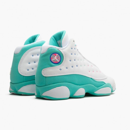 Kixify Jordan 13 Retro Aurora Green   White/Soar Aurora Green Digita  439358-100