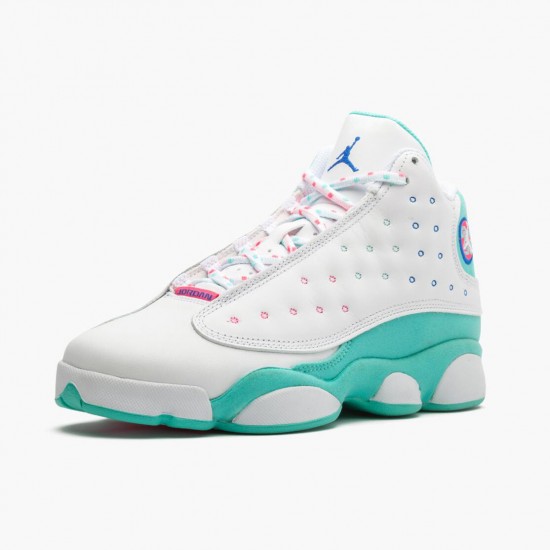 Kixify Jordan 13 Retro Aurora Green   White/Soar Aurora Green Digita  439358-100