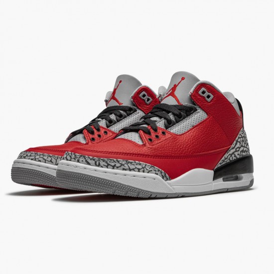 Kixify Jordan 3 Retro Fire Red Cement Varsity Red CU2277-600