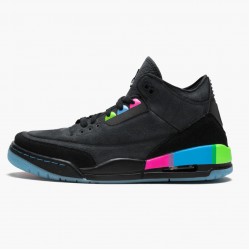 Kixify Jordan 3 Retro Quai54 Black/Black Electric Green AT9195-001