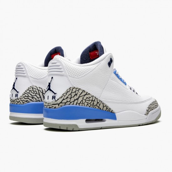 Kixify Jordan 3 Retro UNC White/Valor Blue Tech Gray CT8532-104