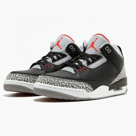 Kixify Jordan 3 Retro Og Black/Cement Black/Fire Red/Cement Grey  854262-001