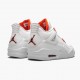 Kixify Jordan 4 Retro Metallic Orange White/Team Orange Metallic Sil CT8527-118