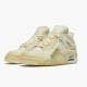 Kixify Jordan 4 Retro Off-White Sail Sail/Muslin White/Black  CV9388-100