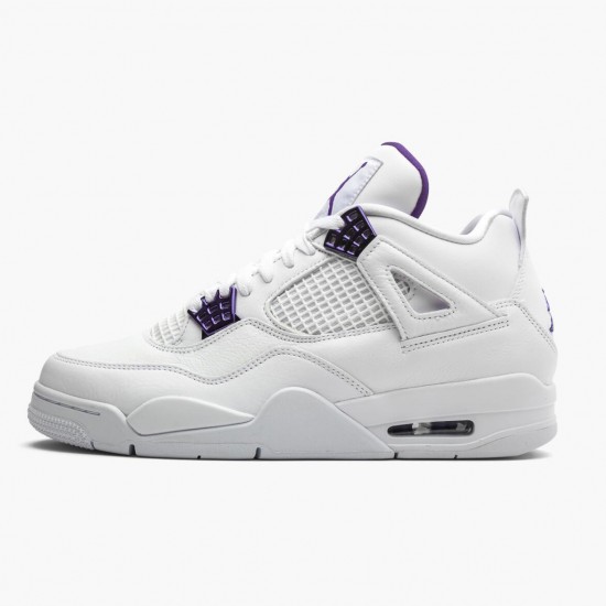 Kixify Jordan 4 Retro Purple Metallic White/Metallic Silver/Court Purple CT8527-115