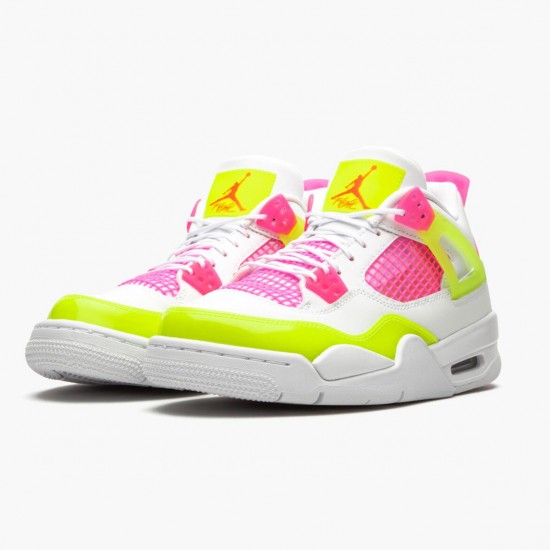 Kixify Jordan 4 Retro White Lemon Pink White/Lemon Venom/Pink Blast CV7808-100