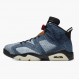 Kixify Jordan 6 Retro Washed Denim Black Sail/Varsity Red/Black 384664-060