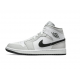 Kixify Jordans 1 Mid Grey Fog (W) AJ White Sneakers BQ6472 015