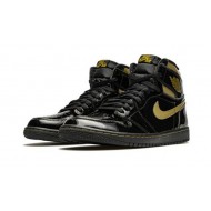 Kixify Jordans 1 High Black Metallic Gold AJ BLACK Sneakers 555088 032