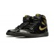 Kixify Jordans 1 High Black Metallic Gold AJ BLACK Sneakers 555088 032