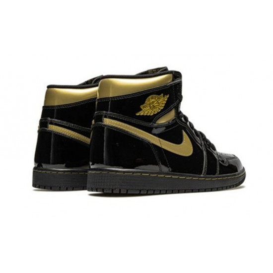 Kixify Jordans 1 High Black Metallic Gold AJ BLACK Sneakers 555088 032