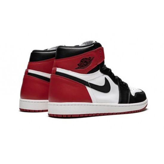 Kixify Jordans 1 High OG “Black Toe AJ WHITE Sneakers 555088 125