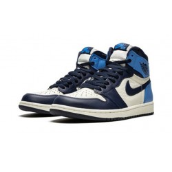 Kixify Jordans 1 High OG “Obsidian/University Blue AJ SAIL Sneakers 555088 140