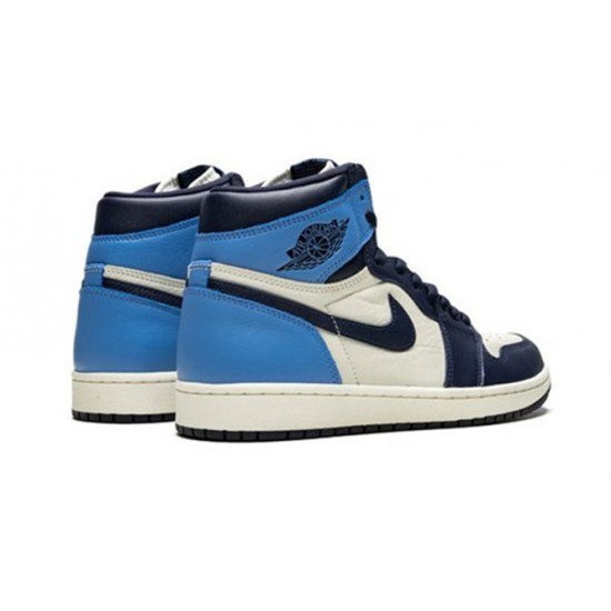 Kixify Jordans 1 High OG “Obsidian/University Blue AJ SAIL Sneakers 555088 140